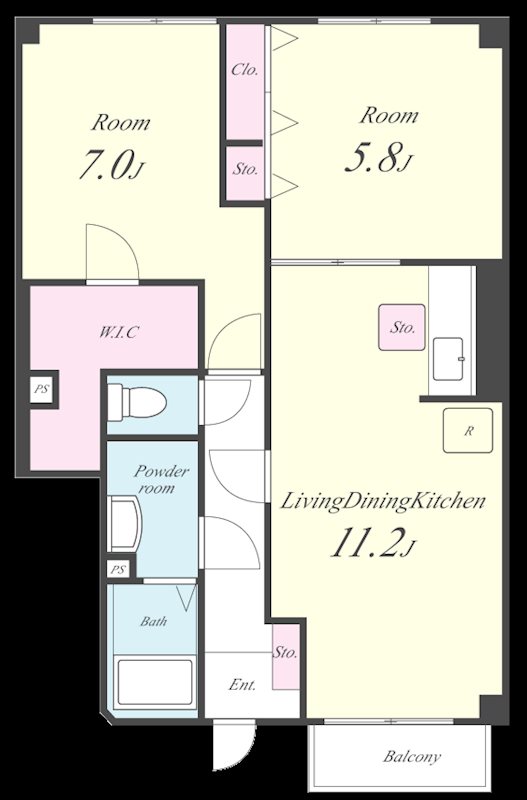 ラディエⅠ 105号室 間取り