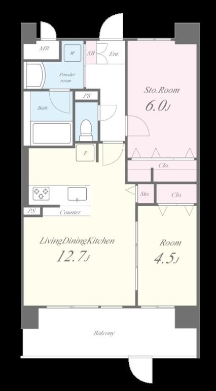 アトリエール堺寺地町 間取り図