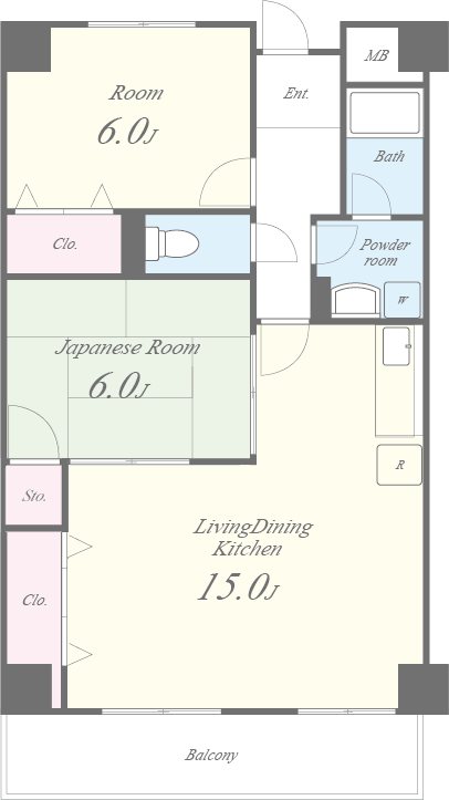 マンショングランメール 間取り図