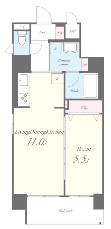 フェリーチェ難波 間取り図