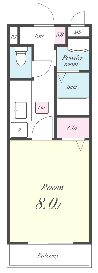 プリメロエストゥディオ 間取り図