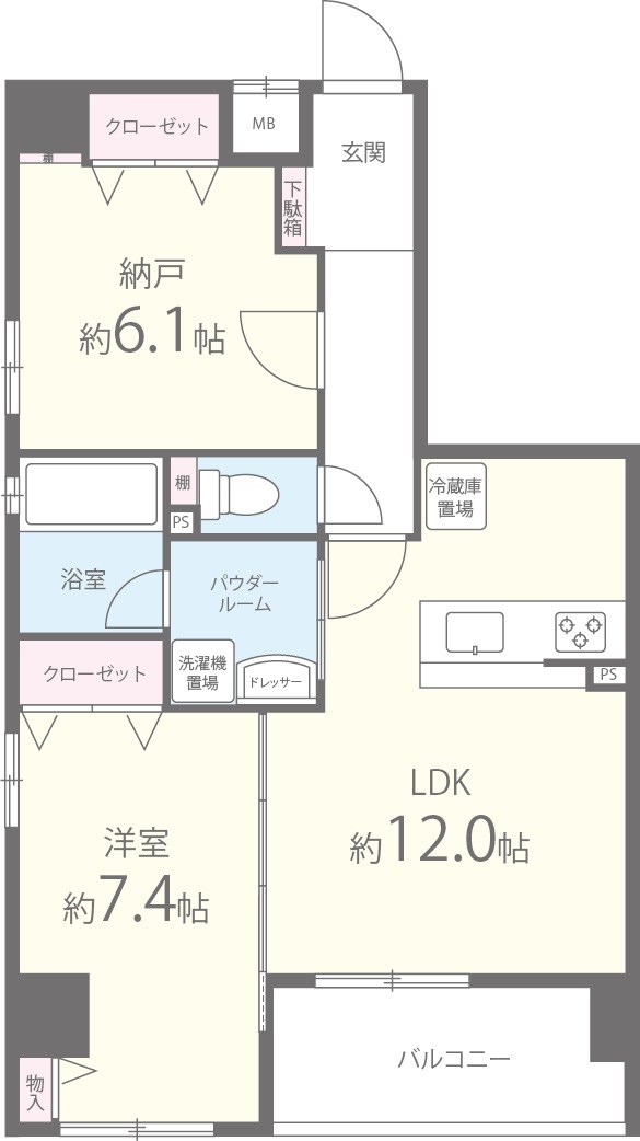 京まちなか湖月 間取り図