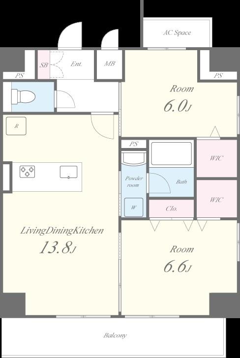 ヴィラドゥスール 間取り図