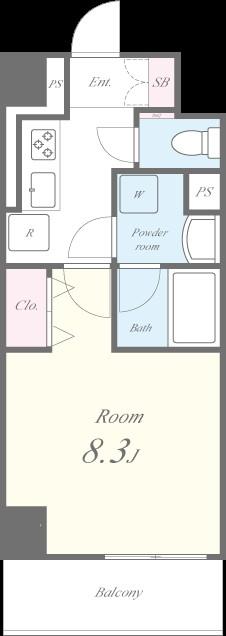 ヴィラドゥスール 間取り図