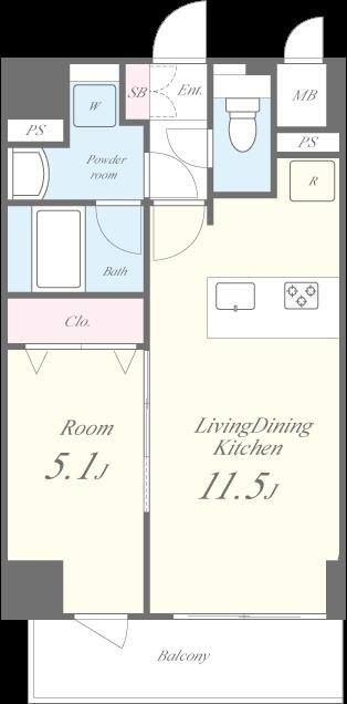 ヴィラドゥスール 間取り図
