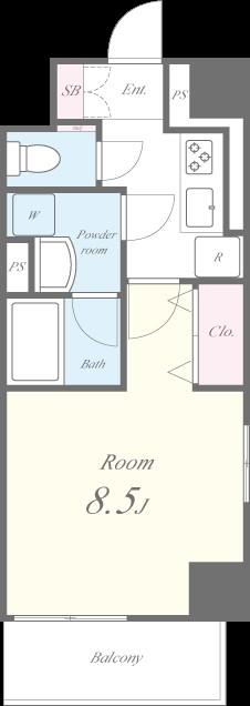 ヴィラドゥスール 間取り図