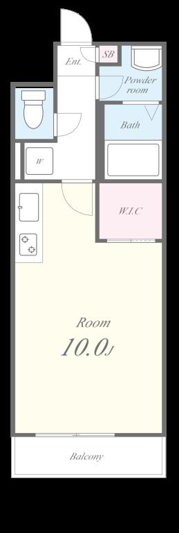 ハーバーフェリーチェ 102号室 間取り
