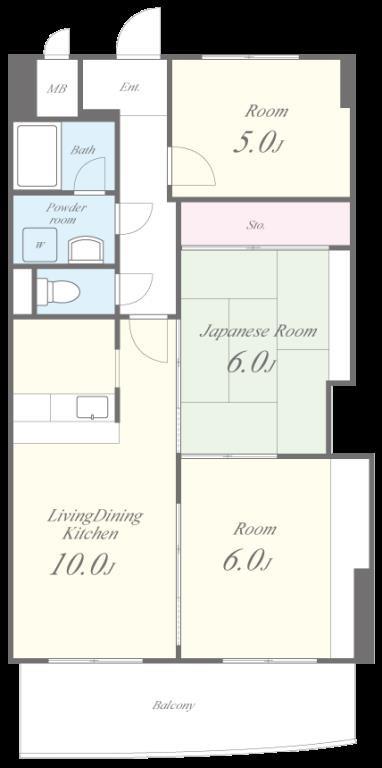 グランドール王寺 間取り図