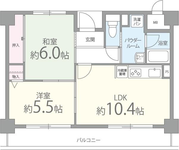 21世紀ペガサスⅢ 201号室 間取り