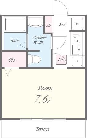 ヴィラージュ志伊Ⅱ 間取り図