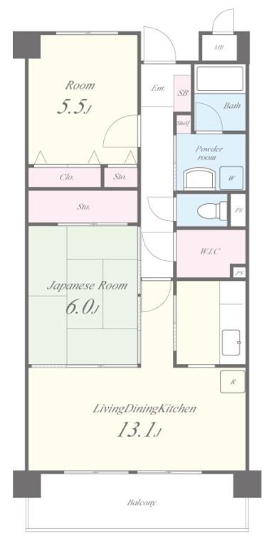 エクセレント 101号室 間取り