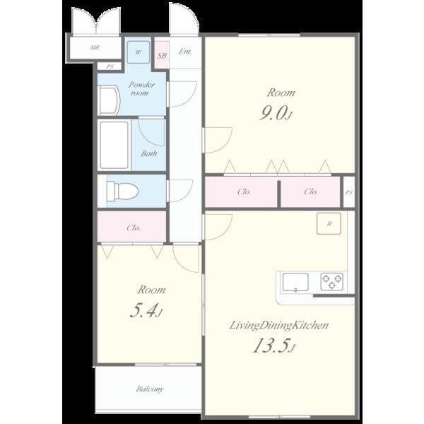 カームリーレジデンス長良西 間取り図