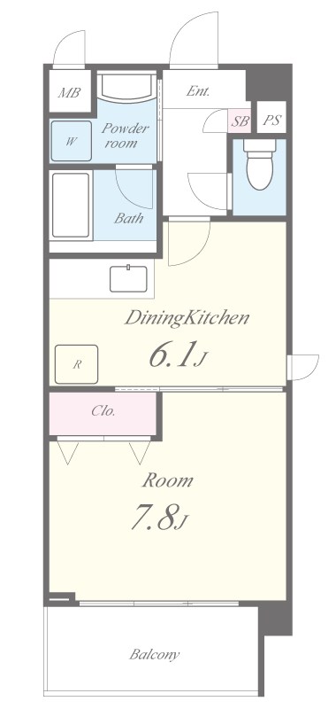 アップル 502号室 間取り