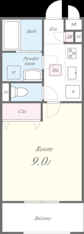 サンライズ亀島 間取り図