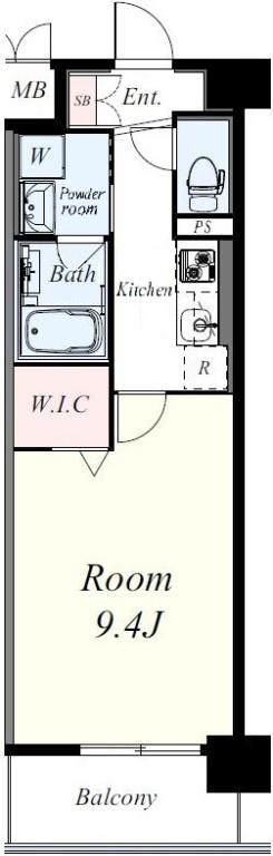 アルモニー都島内代 703号室 間取り