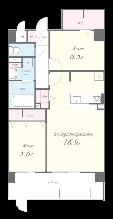エクセルハイム東灘 間取り図