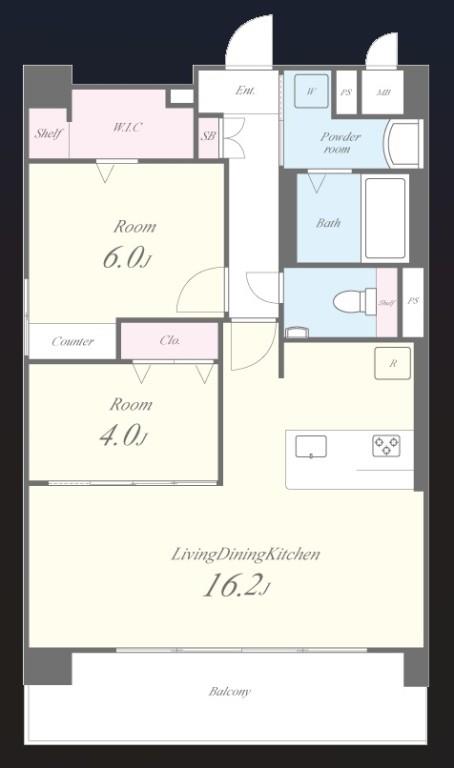エクセルハイム東灘 間取り図