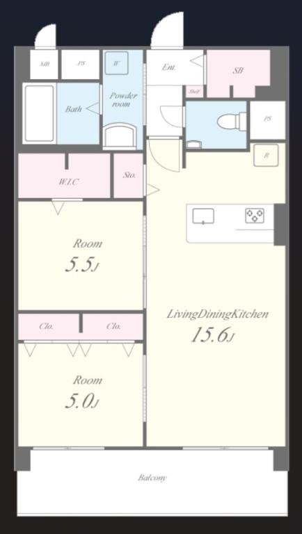 エクセルハイム東灘 間取り図
