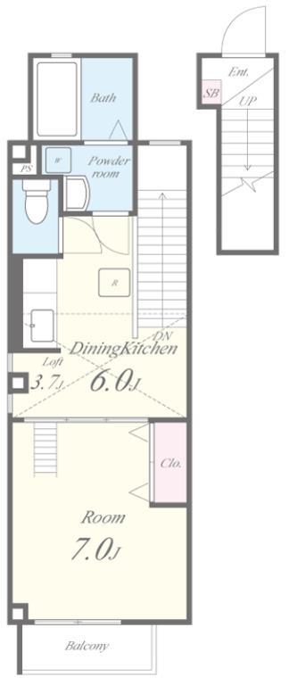 ミラパーク 201号室 間取り