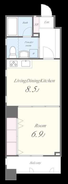 ボーベル長堀 間取り図