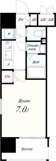 セイワパレス玉造上町台 604号室 間取り