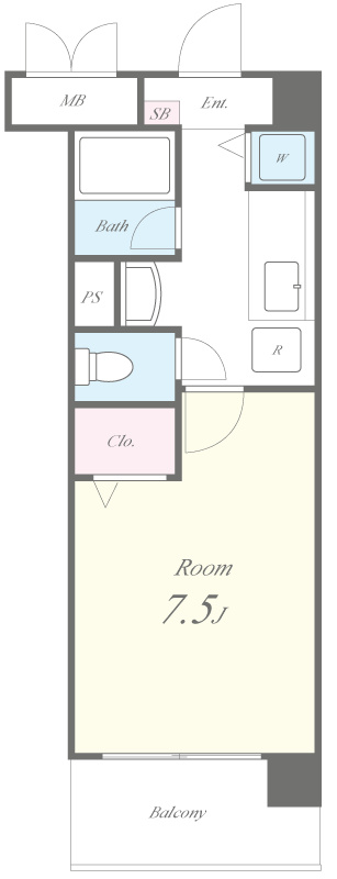 CENT VILLA 106号室 間取り