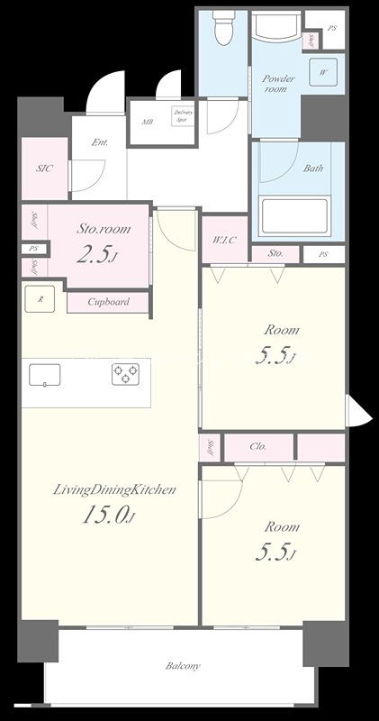 セイワパレス本町東 間取り図