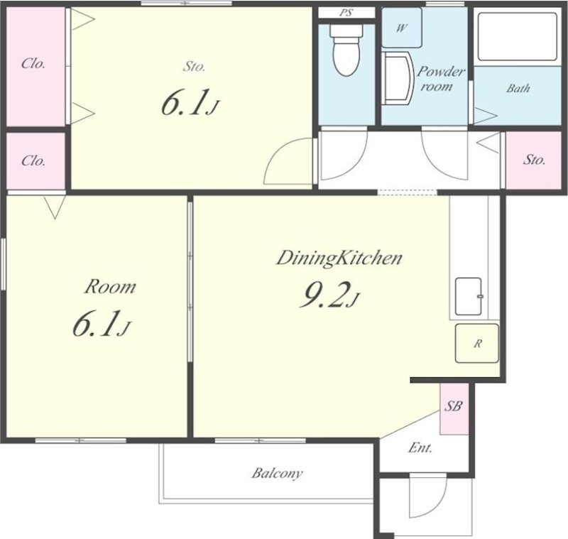 シェソワ ポプリ 間取り図