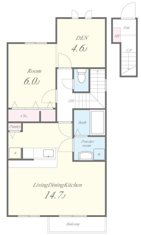 Mangia・Casa 205号室 間取り