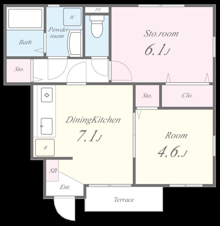メゾン フローラ 101号室 間取り