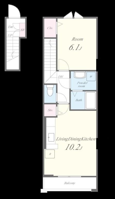 チェリーあい 0203号室 間取り
