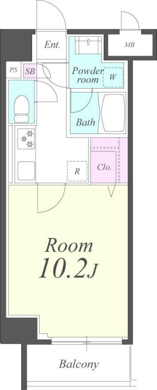 クレシェンテ月島 間取り図