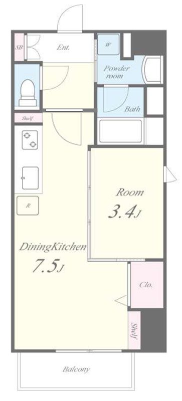 カーサトレンタ 303号室 間取り