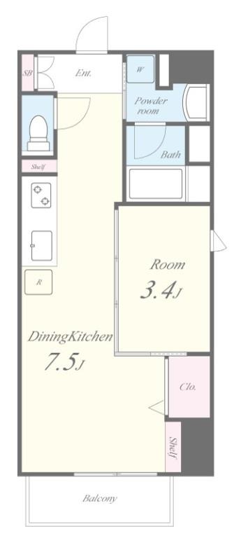 カーサトレンタ 303号室 間取り