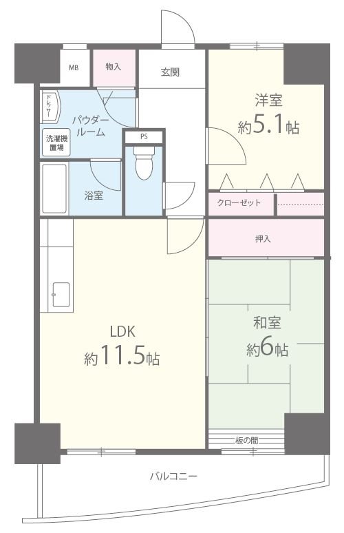 ベルフォーレ 間取り図