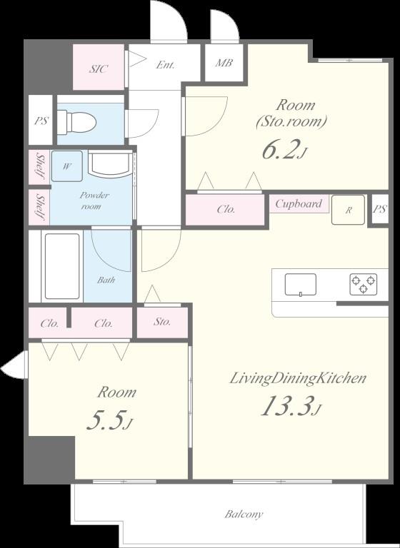 Wonnal堺筋本町(ワンナルサカイスジホンマチ) 間取り図