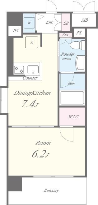 セイワパレス大阪城北 708号室 間取り