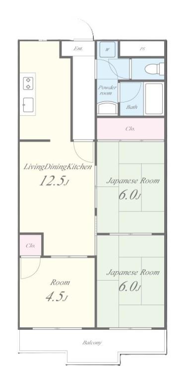 グランドール福川 間取り図