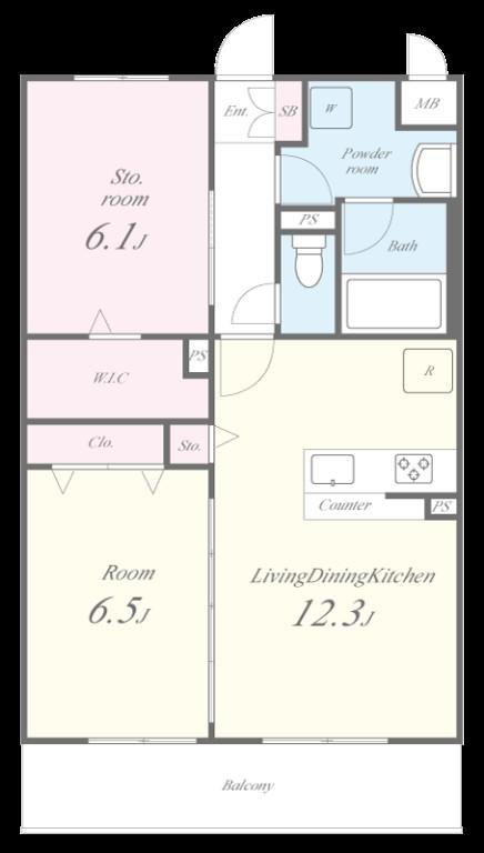 ヴィラ・アーバネット 110号室 間取り
