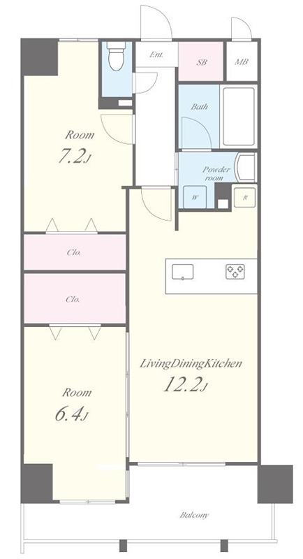 ジャルディーノ関目 804号室 間取り