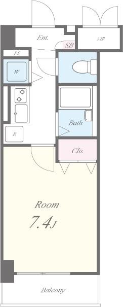surfline chigasaki(サーフラインチガサキ) 間取り図