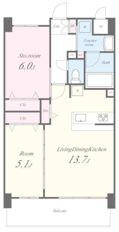 グランコート高槻 間取り図