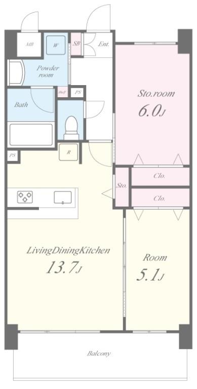 グランコート高槻 間取り図