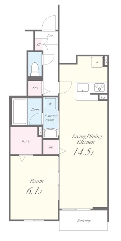 ドミソレイユⅢ 間取り図