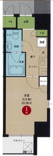 エルザビル名古屋駅前 間取り図