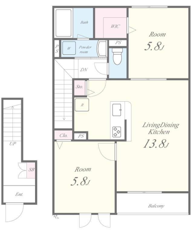 ガレリア上鷺(ガレリアカミサギ) 間取り図