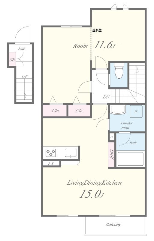 INSIDE SEA 間取り図