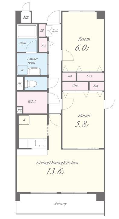 エヴァン千里山 205号室 間取り