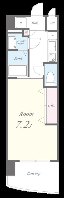 ラグゼ弁天町 間取り図