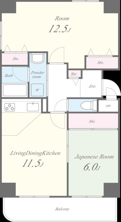 プライムヒル藤井寺 101号室 間取り